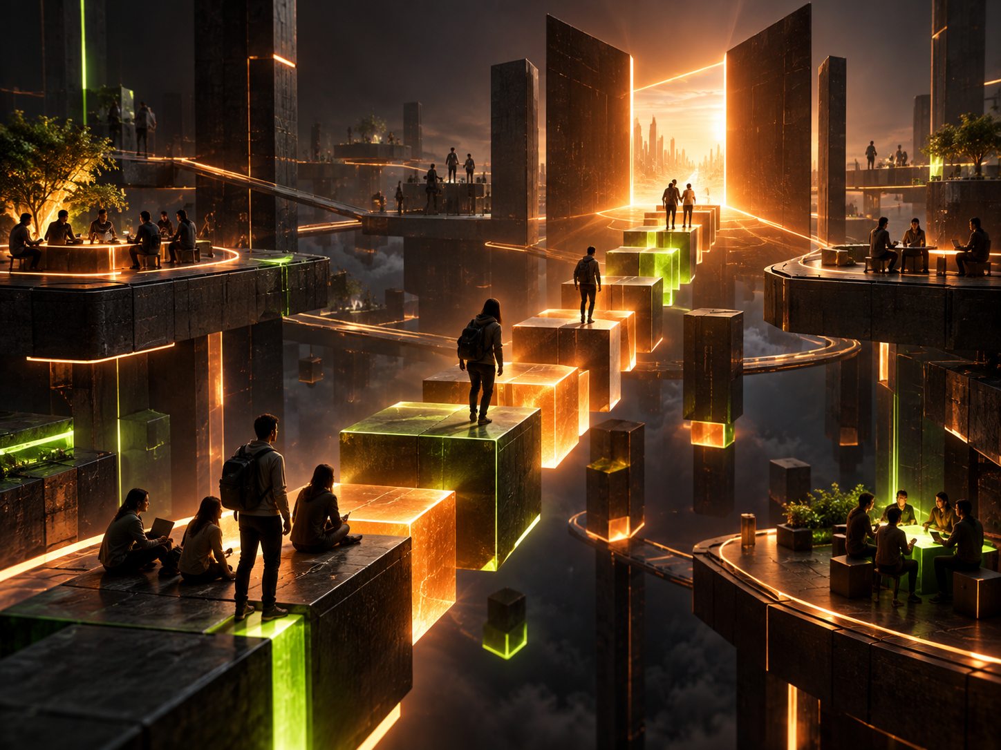 Connected learning platforms rising toward an open gateway